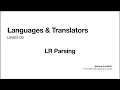 15 LR Parsing