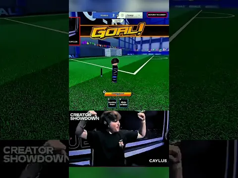 "CAYLUS GOES WILD! The Best Goal in Creator Showdown History #roblox #bluelockrivals #shorts #soccer