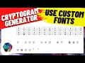 ENGLISH AND GLOBAL CRYPTOGRAM GENERATOR