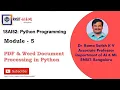 PDF Word Document Processing in Python