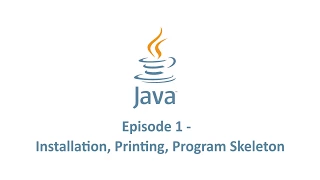 Java Programming Tutorial 1 - Installation Printing Program Skeleton