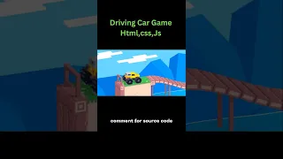 Car Driving Game in HTML CSS JavaScript Coding for Beginners
