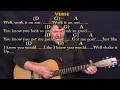 Twist and Shout (The Beatles) Guitar Cover Lesson with Chords/Lyrics - D G A