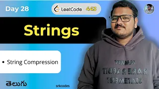 String Compression Leetcode 443 Brute Force Optimal solution in Telugu srkcodes
