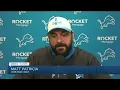 Days after canceling practice Matt Patricia says Lions want people to listen