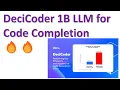 DeciCoder 1B LLM for Code Completion Efficient Accurate Code Generation LLM Colab Tutorial