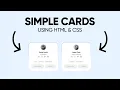 Simple Team Cards using HTML and CSS