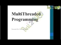 Multithreading in Java Programming Object Oriented Programming ABS College BRABU Muzaffarpur
