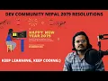 Future of Our Channel Happy New Year 2079 Keep Coding Sushant Rimal - DEV COMMUNITY NEPAL