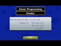 Linear Programming Duality