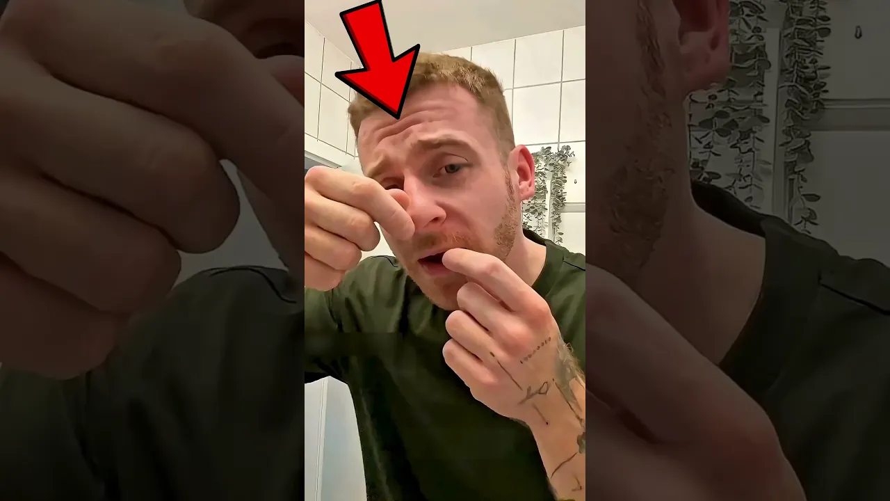 Tinha ALGO no NARIZ dele!