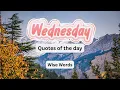 Wednesday Quotes Quotes of the Day Wednesday is the midweek hump