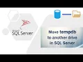 Move tempdb to another drive in SQL Server