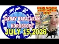 GABAY KAPALARAN HOROSCOPE JULY 15 2026 KALUSUGAN PAG-IBIG DATUNG LUCKY COLORS AT LUCKY NUMBERS