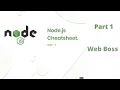 Node Js Cheat Sheet Part 1 Node Js Full Cheatsheet With Example - Web Boss