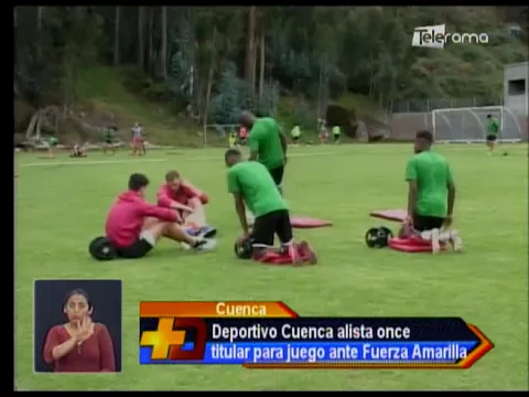 Deportivo Cuenca alista once titular para juego ante Fuerza Amarilla