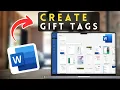 How to Create Gift Tags in MS Word Microsoft Word Tutorial 2025