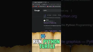 Run Python Turtle in Vscode