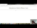 Create a JavaScript and HTML multiplication table Website Coder