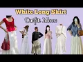 Download Lagu White long skirt outfit ideas // long skirt and top outfits ideas #whiteskirtoutfits 