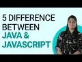 5 Difference between Java JavaScript ScholarHat