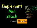 Implement min stack Leetcode