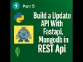 FastAPI Update API by ID Update Document in MongoDB FastAPI Tutorial Series Part 5