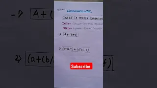 Infix to prefix conversion infix to postfix expression without stack science