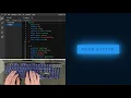 ASMR Programming - Neon Light Button Animation Effect using Html CSS