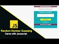 Random Number Guessing Game in Javascript
