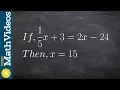 Learn how to write an algebraic proof
