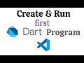 Create Run First Dart Program in VS Code-2023