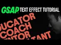 GSAP Text Effect from Won J You