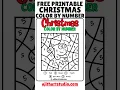 Christmas color by number