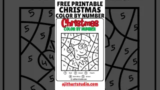 Christmas color by number