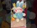 Dan dee ear flapping and foot tapping Easter bunny blue version yard sale find