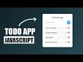 Advanced Todo App using HTML CSS and JavaScript