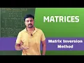 Problem Exercise 3 h 5 Matrix inversion method Matrices MATHEMATICS 1A