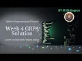 Python Week 4 - All GRPA Solutions