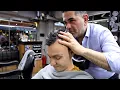 Download Lagu His hands are the size of my head | ASMR Powerful massage and shaving in Turkish barbershop