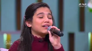 وحياتي عندك لو كان ليا عندك خاطر   الطفلة الموهوبة وفاء عماد مع منى الشاذلي دندنها