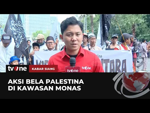 Ribuan Warga Gelar Aksi Bela Palestina di Monas