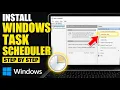 How to install Windows Task Scheduler for AI scripts automation - Step By Step