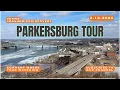 Relaxing Drive Through Parkersburg WV Ohio River Downtown Scenic Overlook Dash Cam Tour