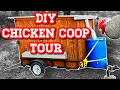 EGG MOBILE CHICKEN COOP TOUR WITH DESIGN PLANS
