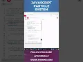 Simple Animated Particle System with Javascript P5 js