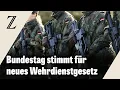 Bundestag beschließt neues Wehrdienstgesetz