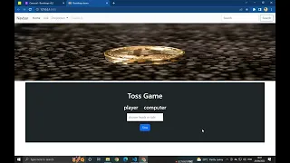 JavaScript Toss game with javascript Flip a coin game with JavaScript HTML CSS BootStrap