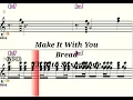 Download Lagu Make It With You - Eb Alto Saxophone - Play Along - Sheet Music - Backing Track