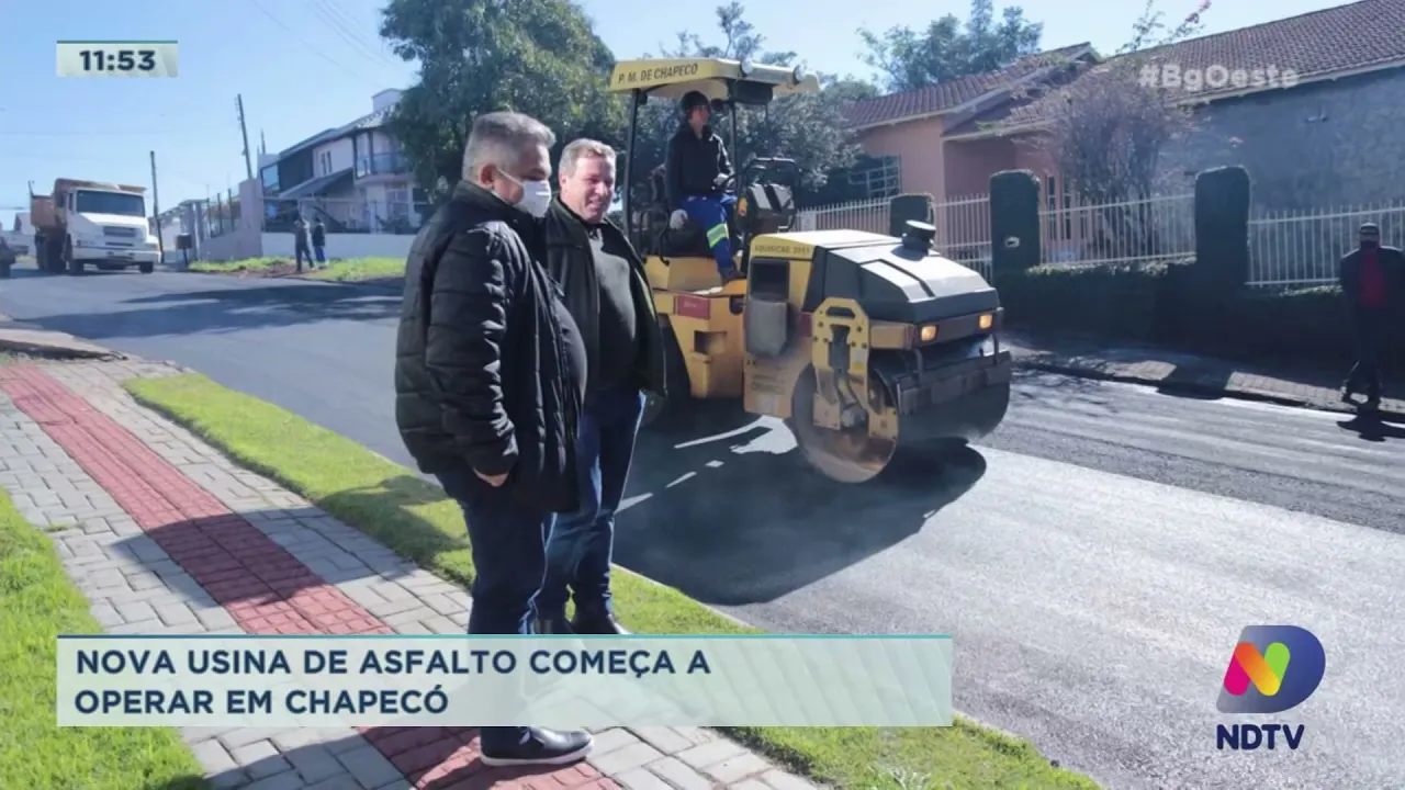 Nova usina de asfalto começa a operar em Chapecó